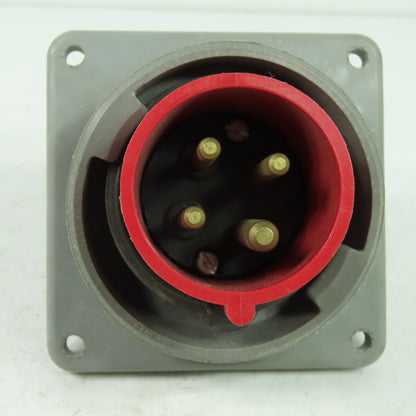 Hubbell 420B7W Pin And Sleeve Inlet Plug 20A 480VAC 3Ph