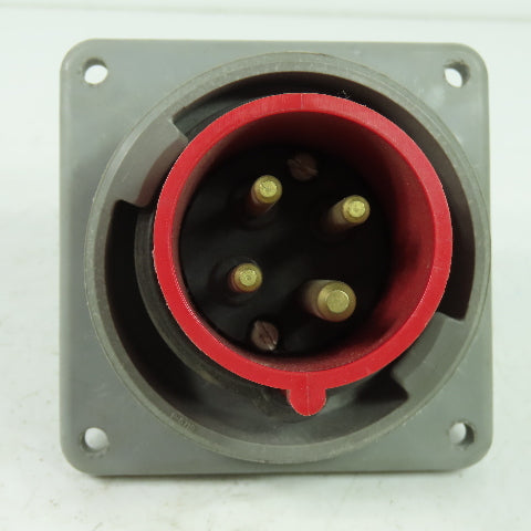 Hubbell 420B7W Pin And Sleeve Inlet Plug 20A 480VAC 3Ph
