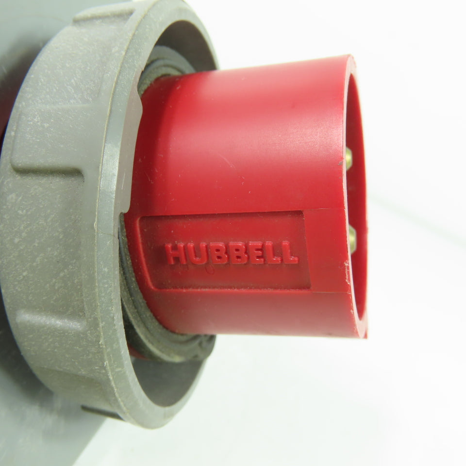 Hubbell 420B7W Pin And Sleeve Inlet Plug 20A 480VAC 3Ph