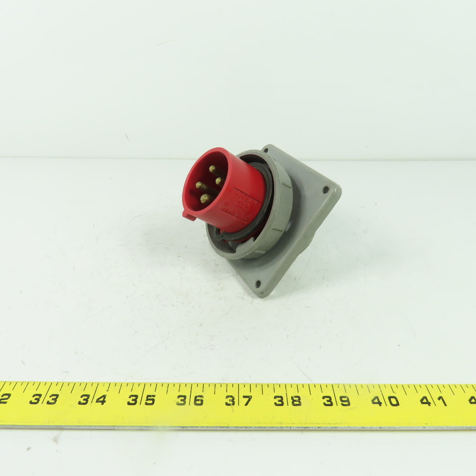 Hubbell 420B7W Pin And Sleeve Inlet Plug 20A 480VAC 3Ph