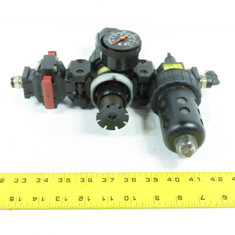 Parker 06E22A13AC 06L21BE Compressed Air Filter Regulator & Lubricator NO BOWL