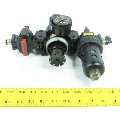 Parker 06E22A13AC 06L21BE Compressed Air Filter Regulator & Lubricator NO BOWL