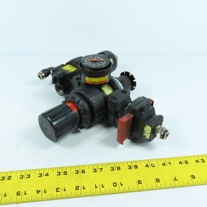 Parker 06E22A13AC 06L21BE Compressed Air Filter Regulator & Lubricator NO BOWL