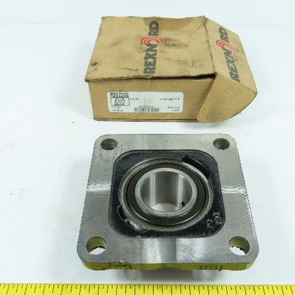 Rexnord F3S223E Link-Belt 4-Bolt Flange Mount Ball Bearing Unit 1-7/16" Bore