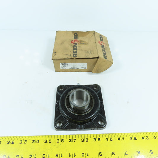 Rexnord F3S223E Link-Belt 4-Bolt Flange Mount Ball Bearing Unit 1-7/16" Bore