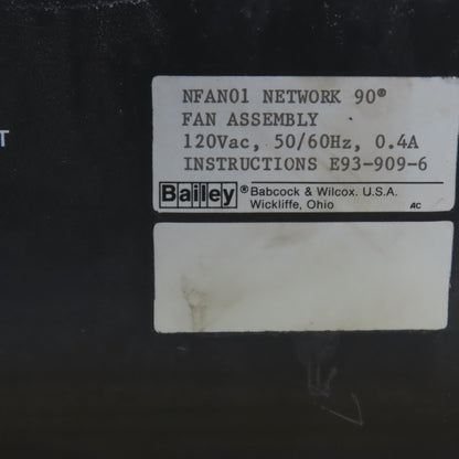 Babcock & Wilcox NFAN01 Bailey Network Dual Fan Assembly 120VAC