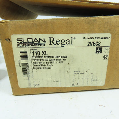 Sloan Regal 2VEC8 110 XL Exposed Manual Flush Valve Top Spud (INCOMPLETE)