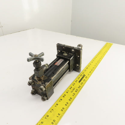 Hanna MF52HNC2.00 Double Acting Hydraulic Cylinder W/ Valve 2" Bore 4" Stroke