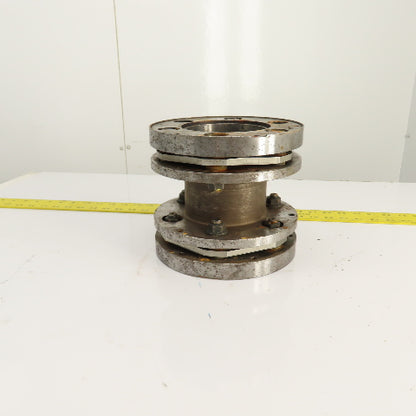 Rexnord Thomas 412 Ser 71 Flexible Elements Disc Coupling 4-3/16" Smooth Bore