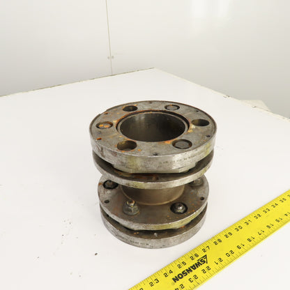 Rexnord Thomas 412 Ser 71 Flexible Elements Disc Coupling 4-3/16" Smooth Bore