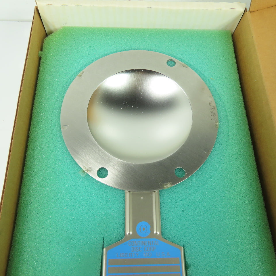 Continental Disk VRD-L 3" Rupture Disk 316-316-316-Teflon 240 PSIG @ 400°F