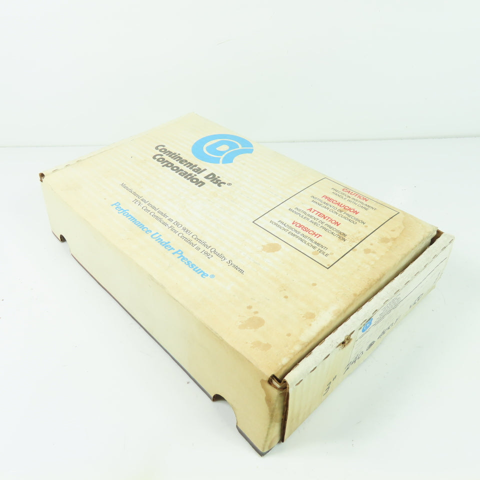 Continental Disk VRD-L 3" Rupture Disk 316-316-316-Teflon 240 PSIG @ 400°F