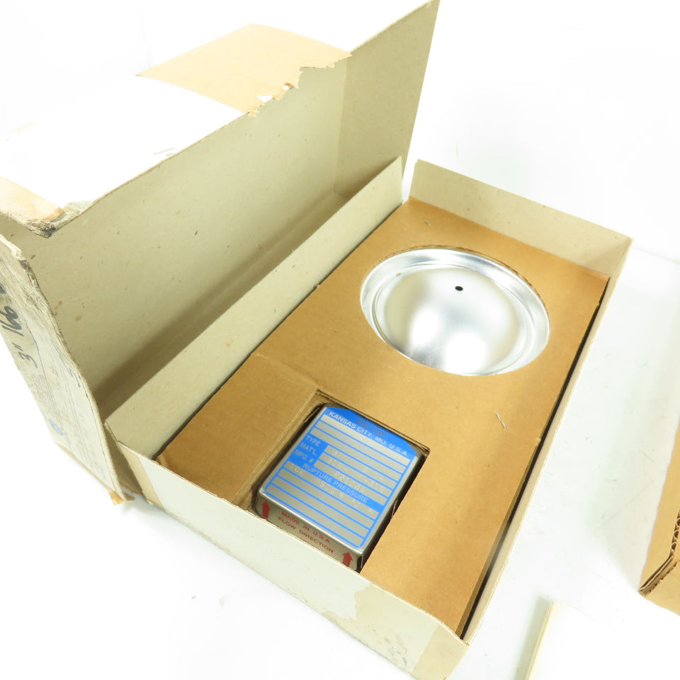 Continental Disk STD-V 3" Rupture Disk 316-Teflon-316 166 PSIG @ 70°F