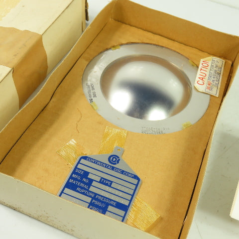 Continental Disk ZAP 3" Rupture Disk TEF-316-316-316 55 PSIG @ 390°F