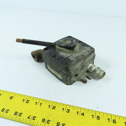 Speedaire 6X366 Manual Air Control Valve 4-Way / 3-Position 1/2" NPT 150PSI
