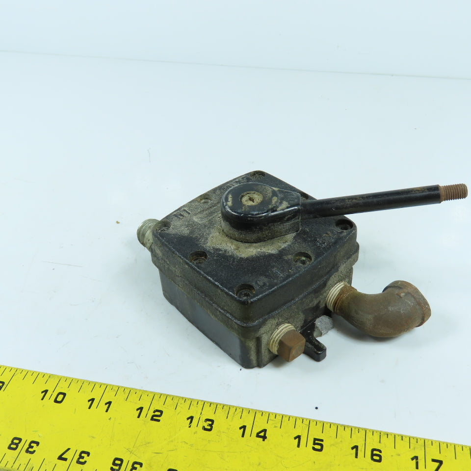 Speedaire 6X366 Manual Air Control Valve 4-Way / 3-Position 1/2" NPT 150PSI