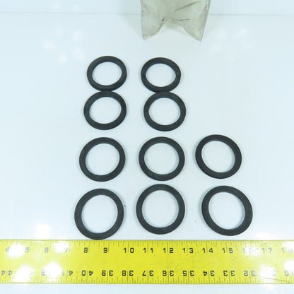 PT Coupling Co. B05 BUNA BDL10 2" ID X 2-5/8" OD x 1/4" Gaskets Lot Of 10