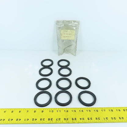 PT Coupling Co. B05 BUNA BDL10 2" ID X 2-5/8" OD x 1/4" Gaskets Lot Of 10