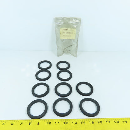 PT Coupling Co. B05 BUNA BDL10 2" ID X 2-5/8" OD x 1/4" Gaskets Lot Of 10