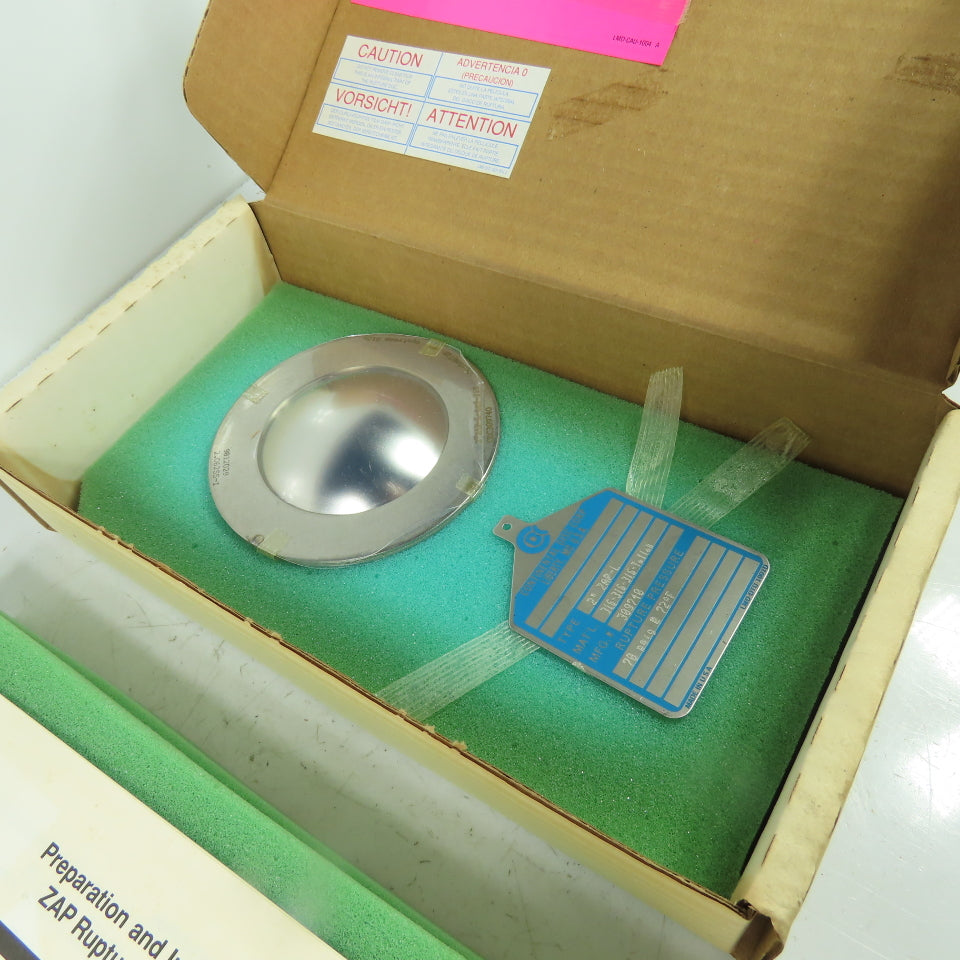 Continental Disk ZAP-L 2" Rupture Disk 316-316-316-Teflon 70 PSIG @72°F