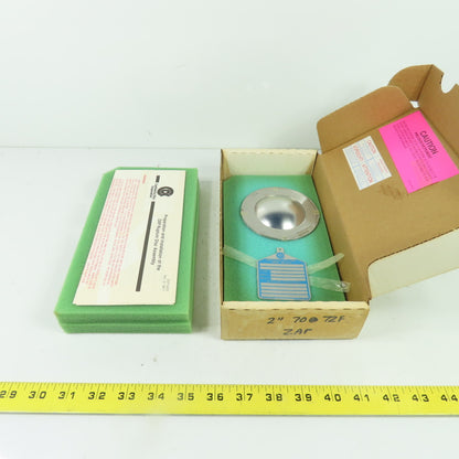 Continental Disk ZAP-L 2" Rupture Disk 316-316-316-Teflon 70 PSIG @72°F