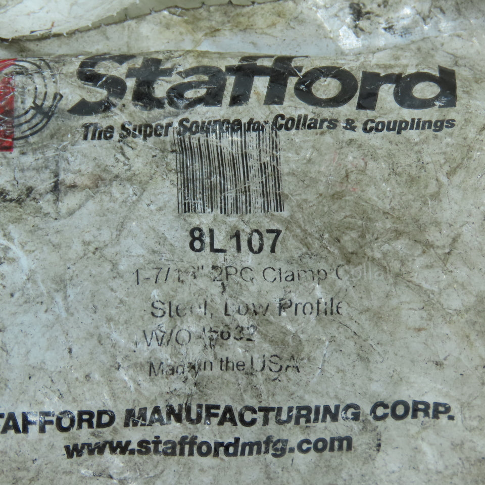 Stafford 8L100, 8L102, 8L103, 8L107 2 Piece Steel Shaft Clamp Collar Mixed Lot/7