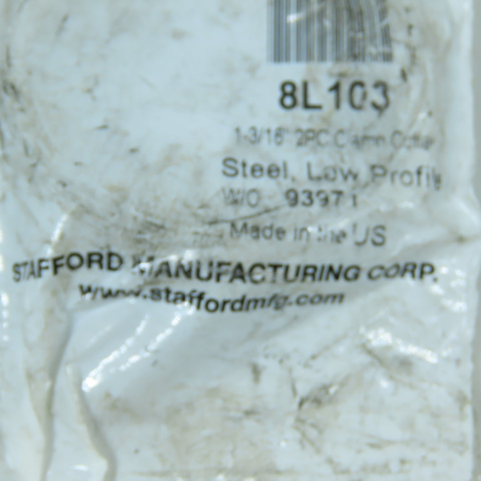 Stafford 8L100, 8L102, 8L103, 8L107 2 Piece Steel Shaft Clamp Collar Mixed Lot/7