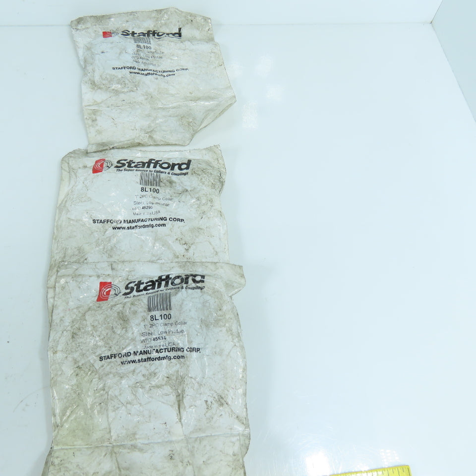 Stafford 8L100, 8L102, 8L103, 8L107 2 Piece Steel Shaft Clamp Collar Mixed Lot/7