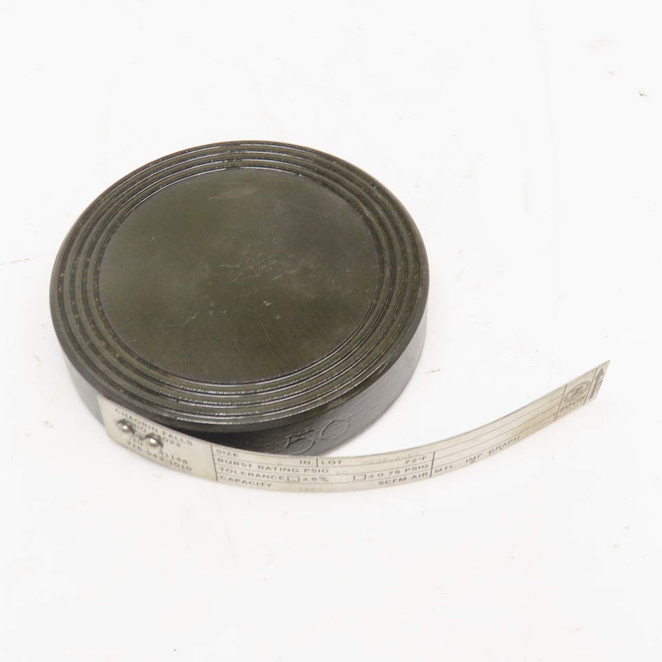 Zook 2" Graphite Rupture Disc 50PSI 72°F 3550 STD CFM Air