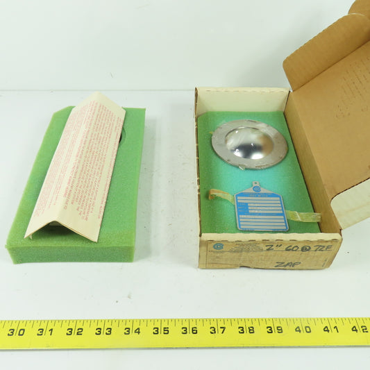 Continental Disk ZAP-L 2" Rupture Disk TEFLON-316-316-316 60 PSIG @ 70°F