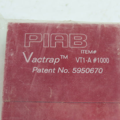 Piab VT1-A #1000 Vactrap Vacuum Check Valve