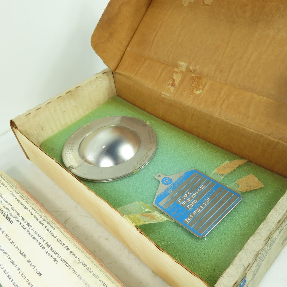 Continental Disk ZAP-L 2" Rupture Disk TEFLON-316-316-316 90 PSIG @ 340°F