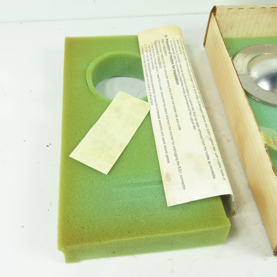 Continental Disk ZAP-L 2" Rupture Disk TEFLON-316-316-316 90 PSIG @ 340°F