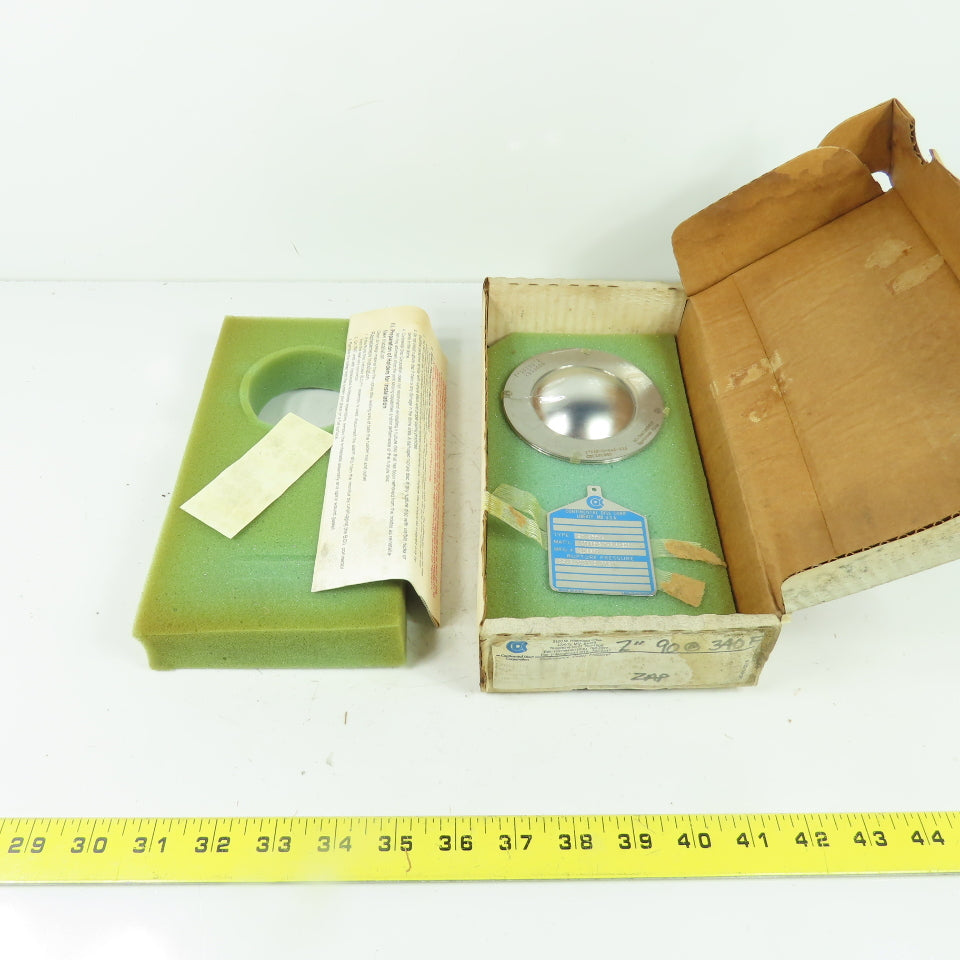 Continental Disk ZAP-L 2" Rupture Disk TEFLON-316-316-316 90 PSIG @ 340°F