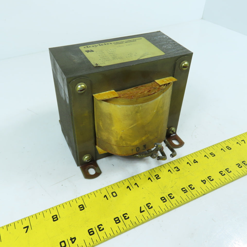 Daykin TL103 1000VA Control Transformer Pri 480V Sec 120V 1PH 60HZ