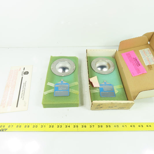 Continental Disk ZAP-L 2" Rupture Disk TEFLON-316-316-316 75 PSIG @ 72°F Lot/2
