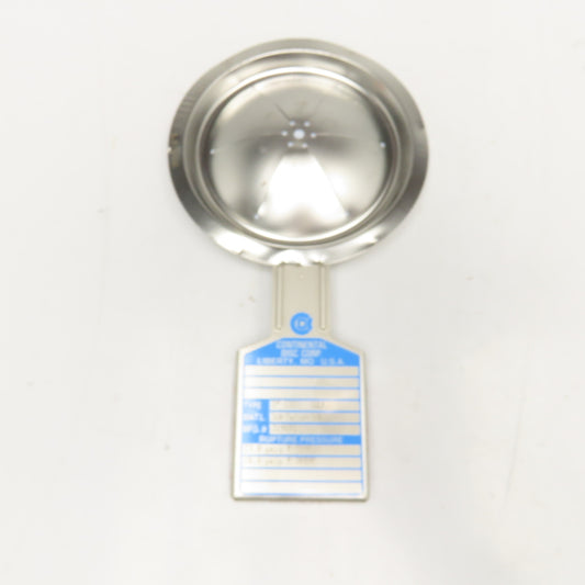 Continental Disc Corp. 319651 3" CDCV 316-Teflon-316 Rupture Disc 23 PIS 72°F