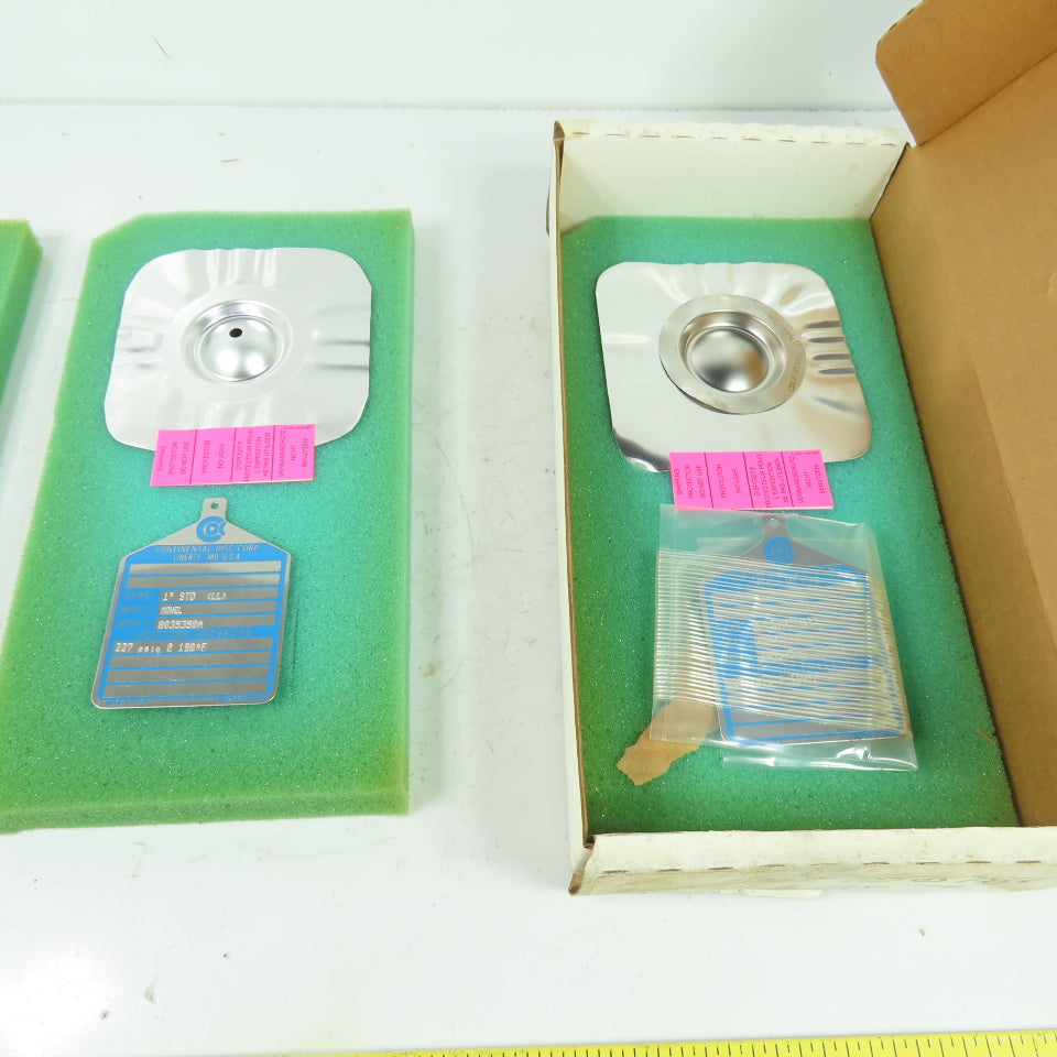 Continental Disk STD (LL) 1" Rupture Disk MONEL 227 PSIG @ 190°F Lot Of 2