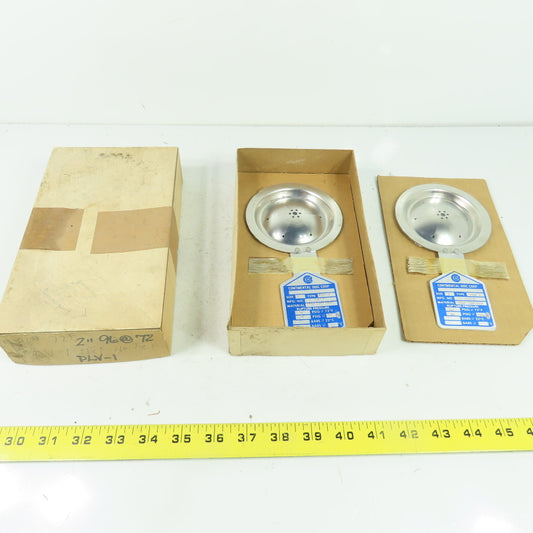 Continental Disk PLV-1 2" Rupture Disk TEF-316-TEF 96 PSIG @ 72°F Lot Of 2