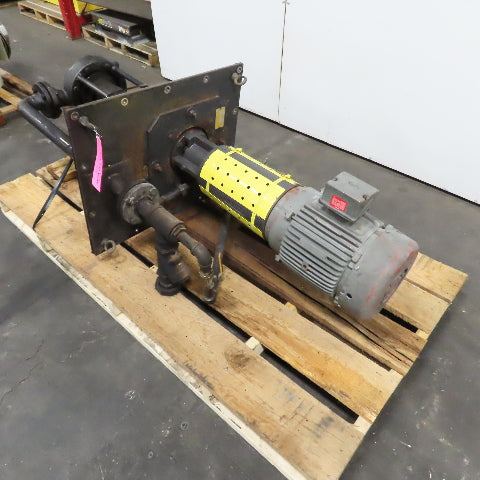 Gusher TCL2x3-8SEL-12-CDM-ADP Vertical End Suction Pump 460V 3PH 120GPM 50' Head