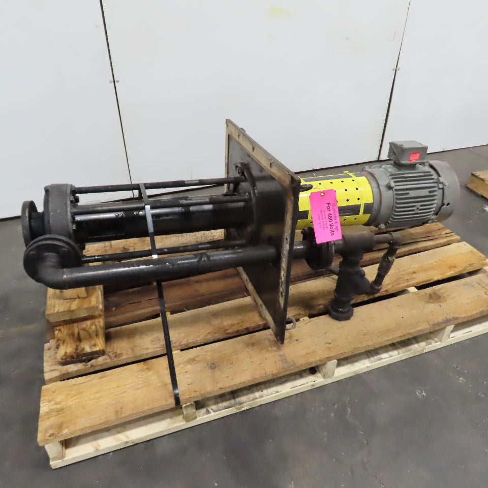Gusher TCL2x3-8SEL-12-CDM-ADP Vertical End Suction Pump 460V 3PH 120GPM 50' Head