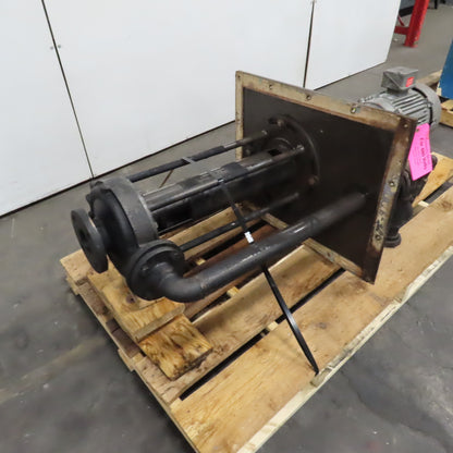 Gusher TCL2x3-8SEL-12-CDM-ADP Vertical End Suction Pump 460V 3PH 120GPM 50' Head