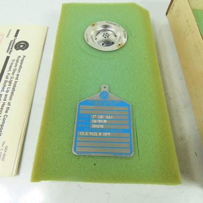 Continental Disk CDC (LL) 1" Rupture Disk 316-TEFLON 43.5 PSIG @ 72°F Lot Of 2