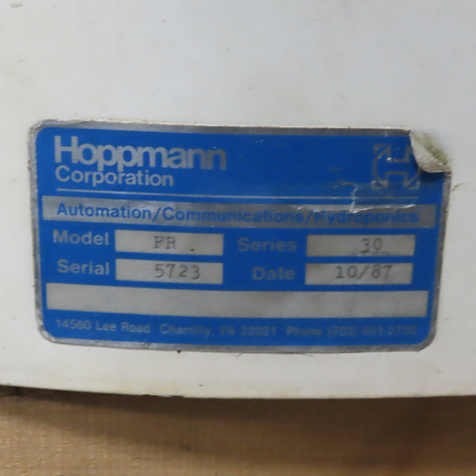 Hoppmann FR/30 1/8HP Centrifugal Bowl Feeder (DC Motor) 30" ID Tested