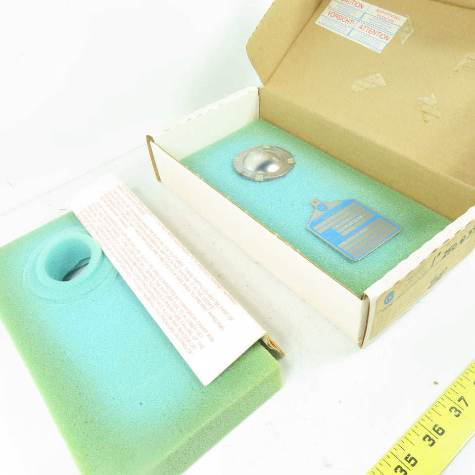 Continental Disk ZAP-L 1" Rupture Disk TEFLON-316-316-316 250 PSIG @392°F 284171