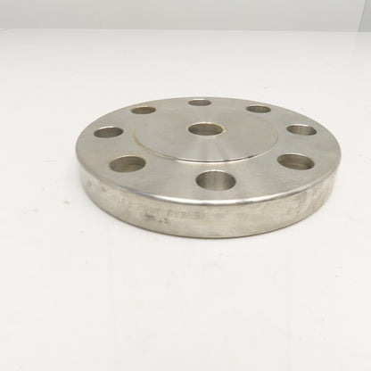 Kerkau A182 F316/316L 6-1/2" OD x 1" Butt Weld 2" Pipe 8 Bolt Flange Plate