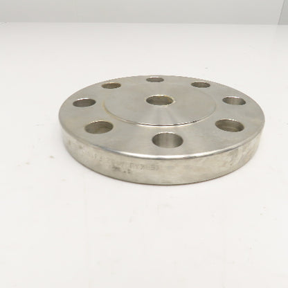 Kerkau A182 F316/316L 6-1/2" OD x 1" Butt Weld 2" Pipe 8 Bolt Flange Plate