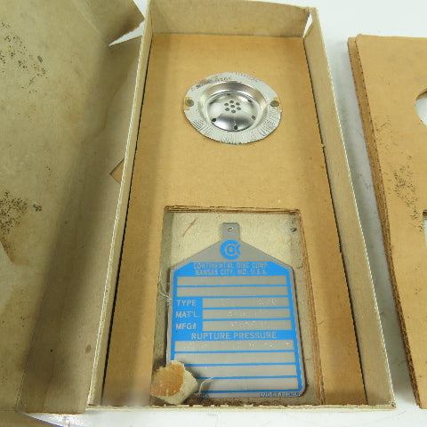 Continental Disk CDC 1" Rupture Disk 316-TEF 50.0 PSIG @ 72°F 214435