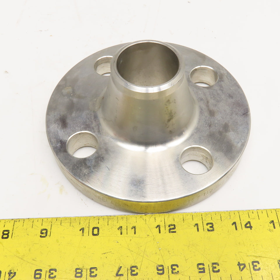 Shinsei A/SA182 F316/F316L 1-1/2" Stainless Steel Butt Weld Pipe Flange 300#
