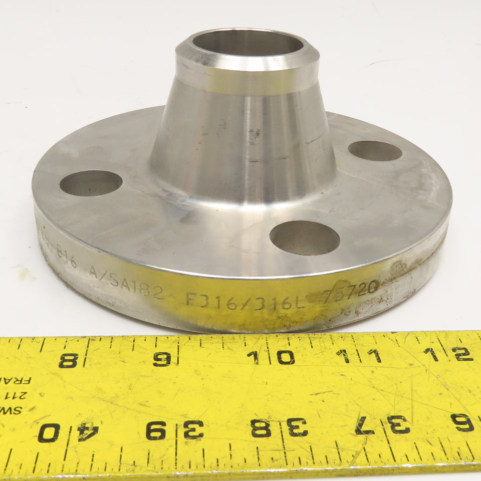 JMD-Viraj A/SA182 F316/316L 1-1/2" Stainless Steel Butt Weld Pipe Flange 300#